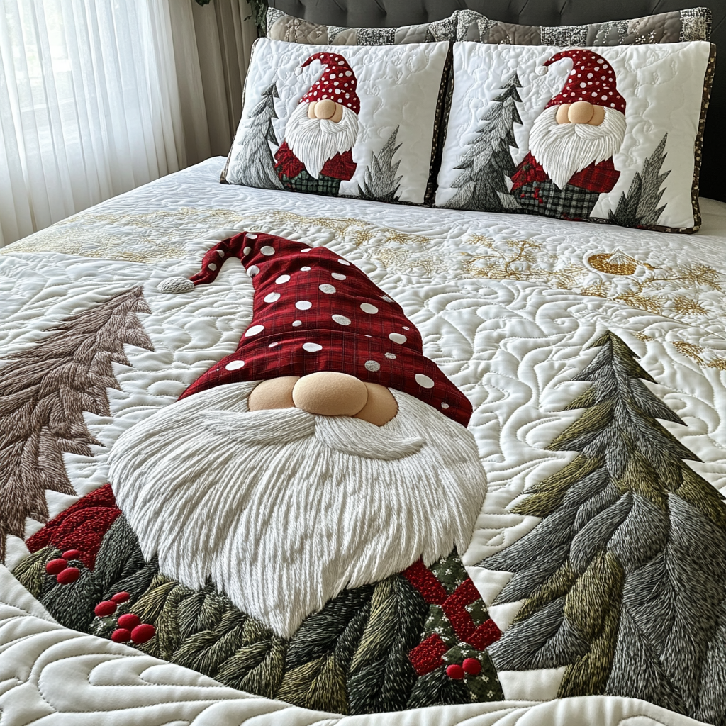 Frosted Joy Quilted Bedding Set - Single (59" x 70")