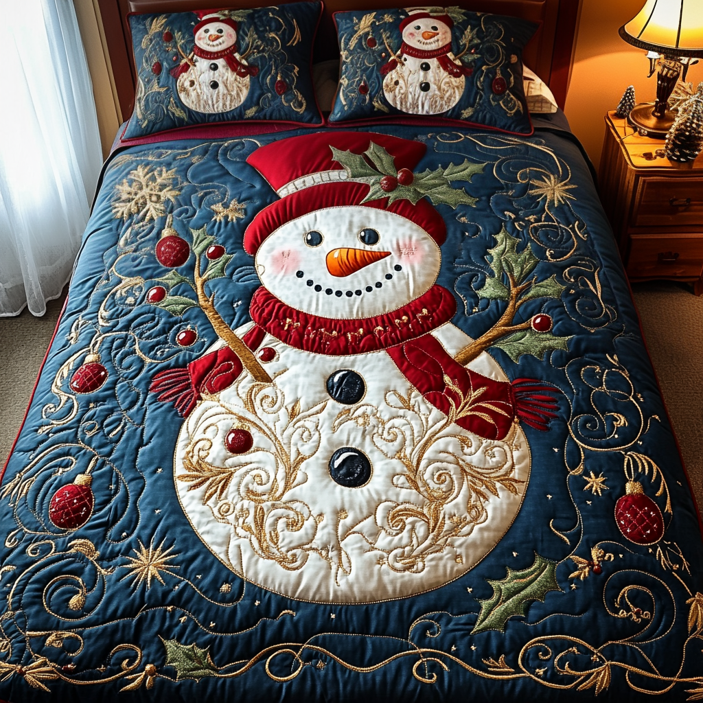 Frosted Joy Quilted Bedding Set - Single (59" x 70")