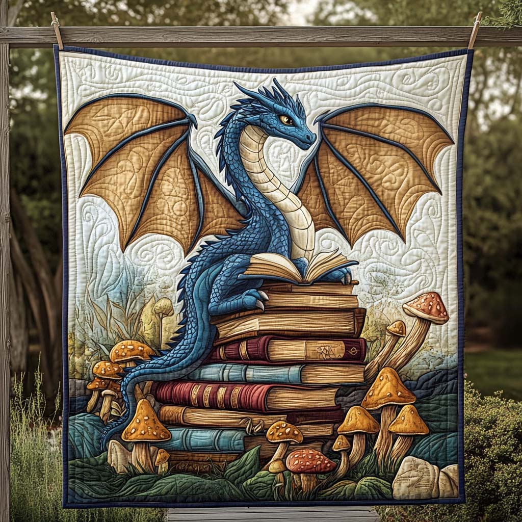 Frostfang Chill Quilted Blanket - Throw (55" x 60")