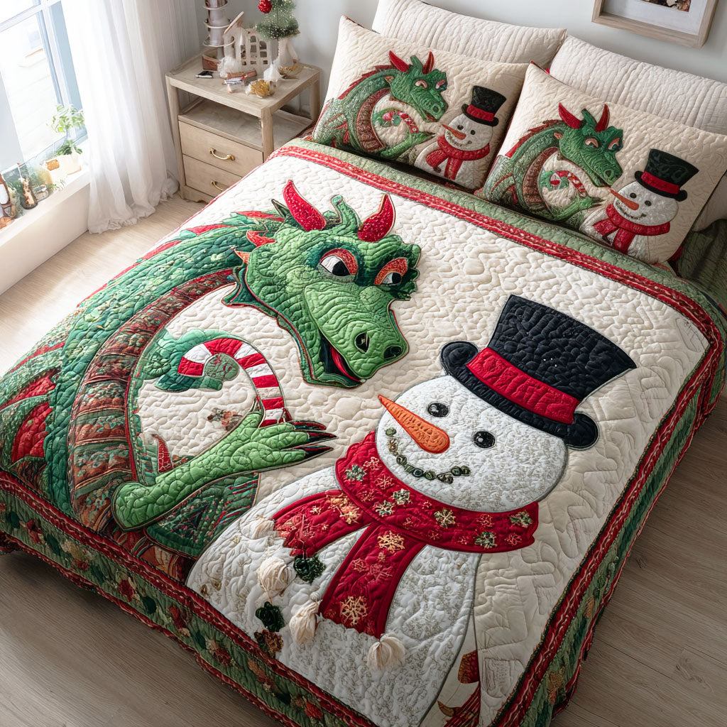 Frostwing 3-Piece Quilted Bedding Set - Single (59" x 70")
