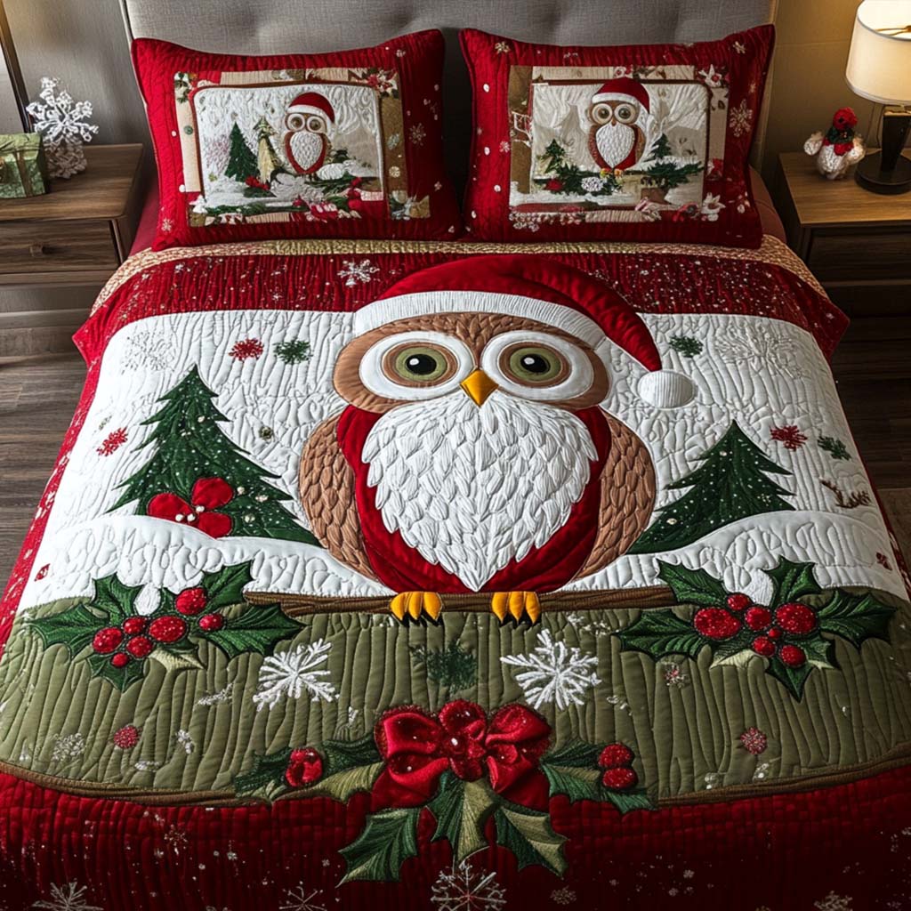 Frosty Glow 3-Piece Quilted Bedding Set - Single (59" x 70")