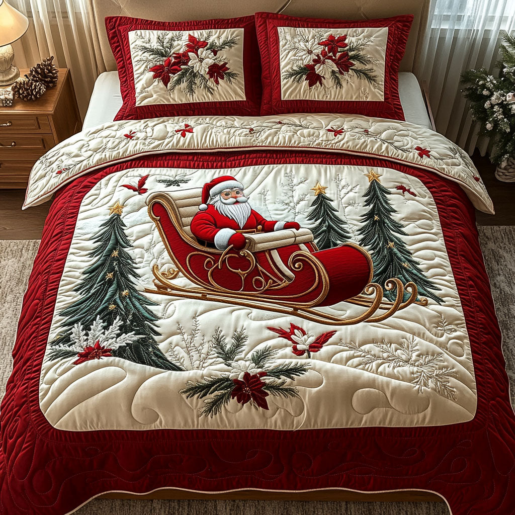 Frostys Enchanted Forest 3-Piece Quilted Bedding Set - Single (59" x 70")