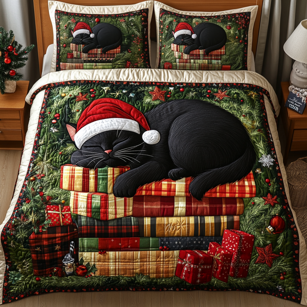 Furry Book Bliss 3-Piece Quilted Bedding Set - Single (59" x 70")