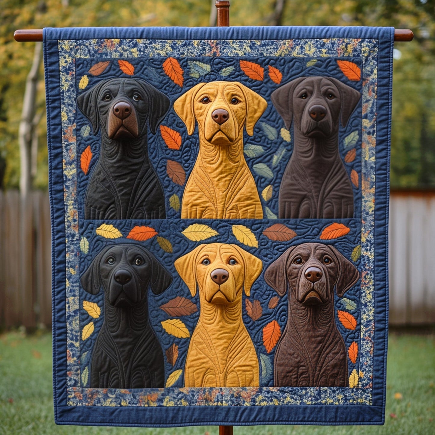 Furry Family Quilted Blanket - Throw (55" x 60")