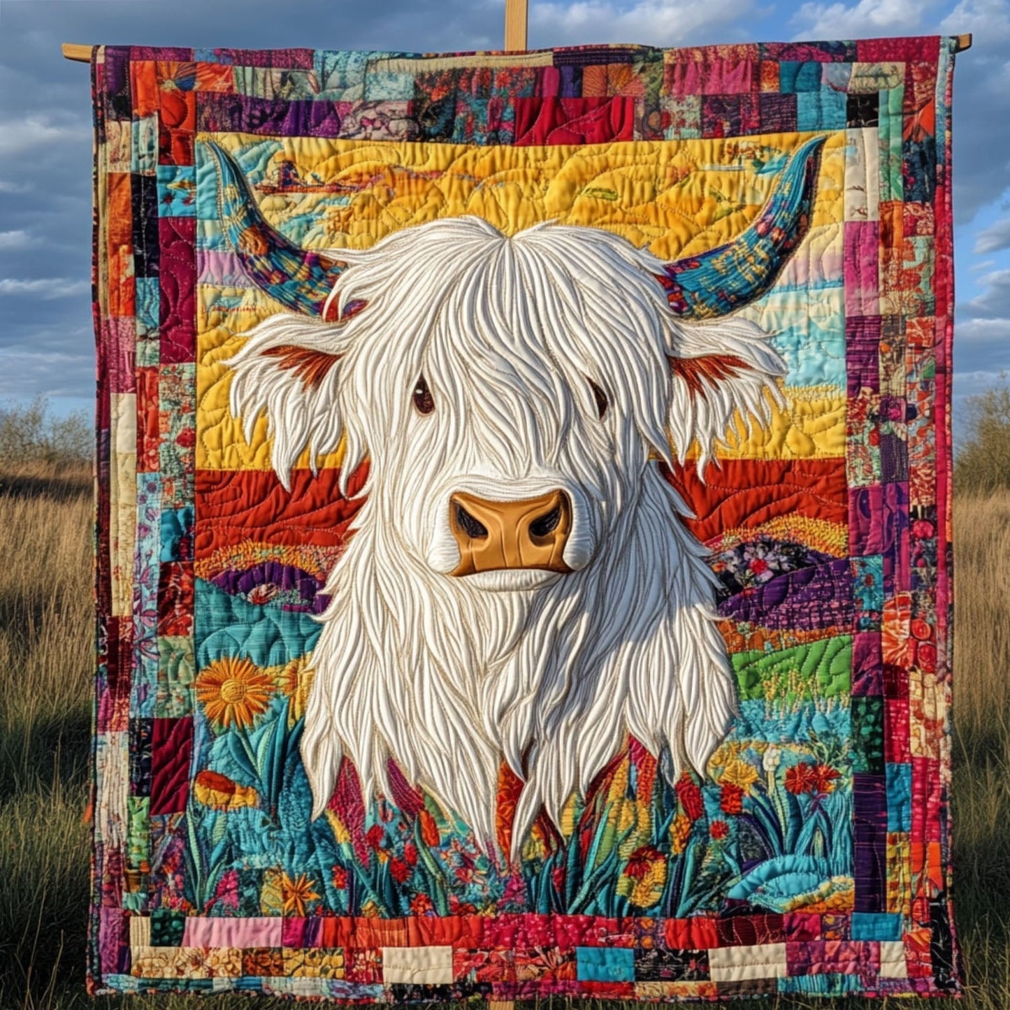 Furry Friend Quilted Blanket - Throw (55" x 60")