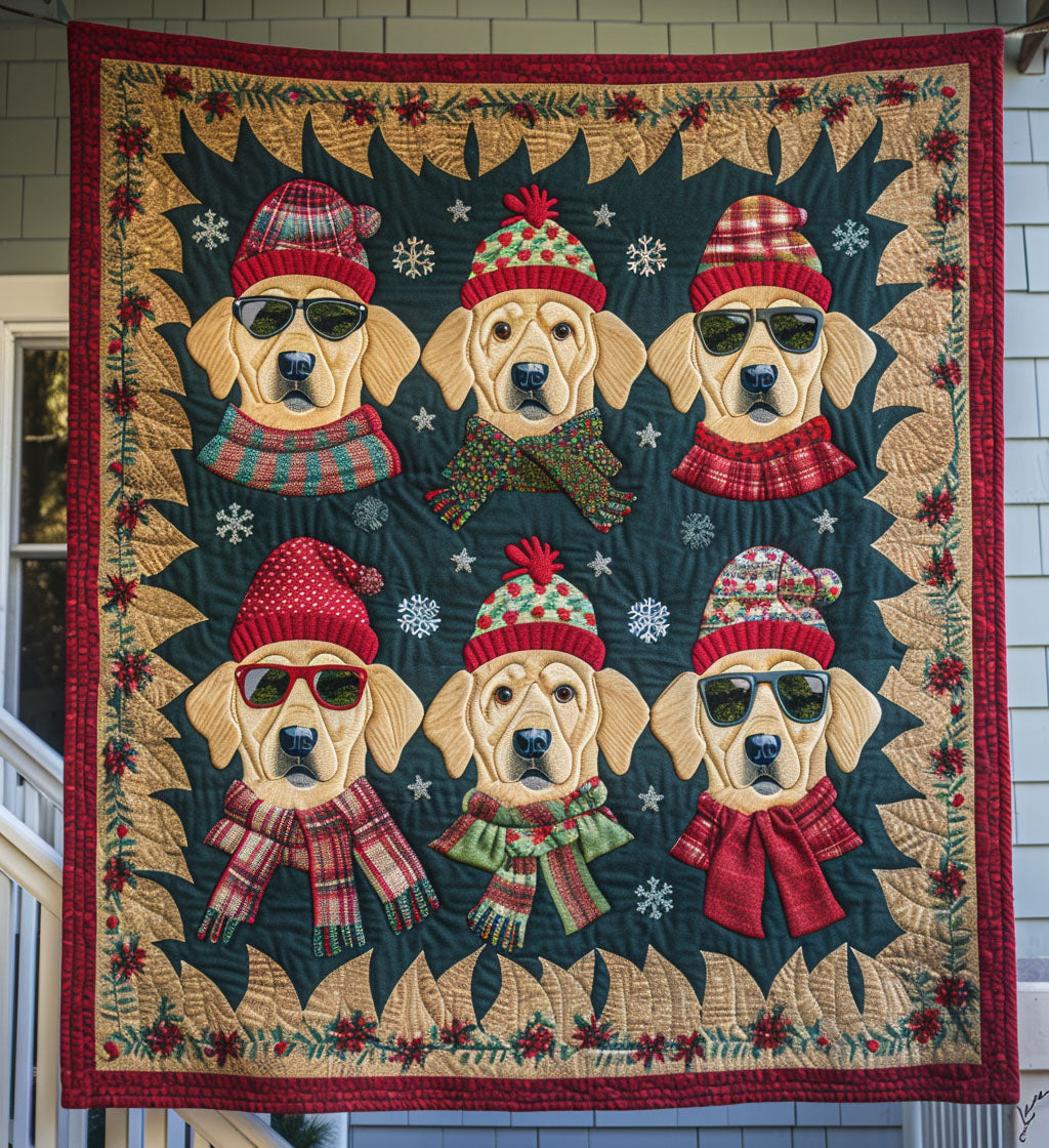 Furry Friend Warmth Quilted Blanket - Throw (55" x 60")