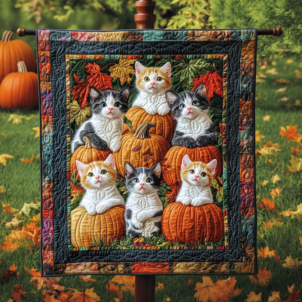 Furry Whisker Wishes Quilted Blanket - Throw (55" x 60")
