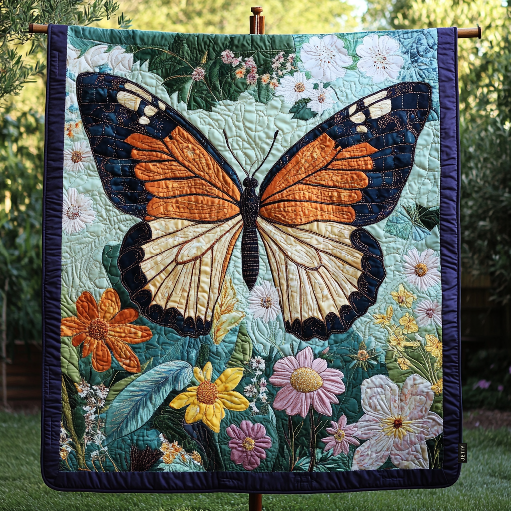 Garden Grace Quilted Blanket - Throw (55" x 60")