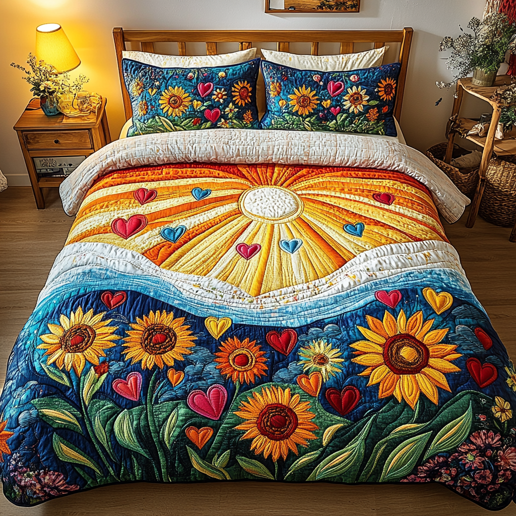 Garden Hills 3-Piece Quilted Bedding Set - Single (59" x 70")