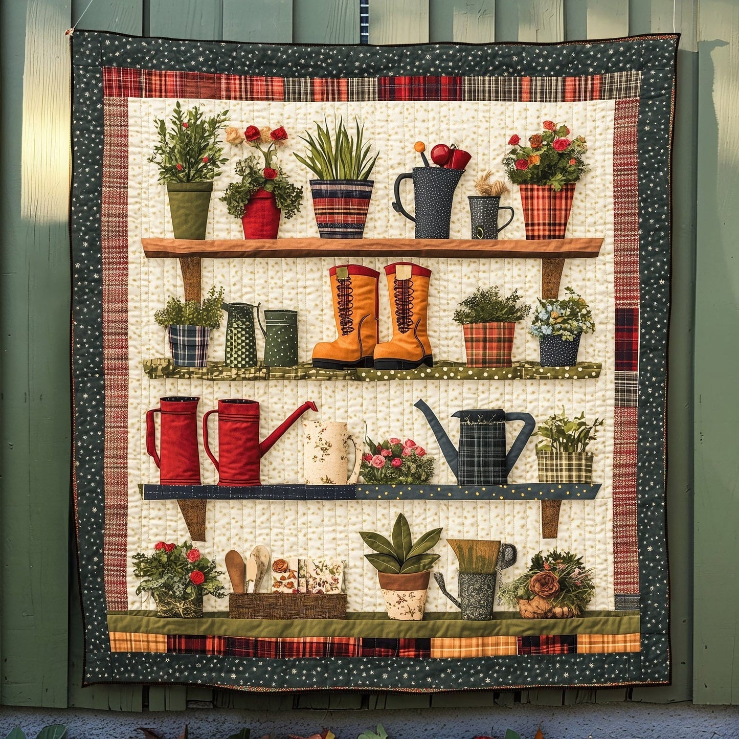Garden Oasis Quilted Blanket - Throw (55" x 60")
