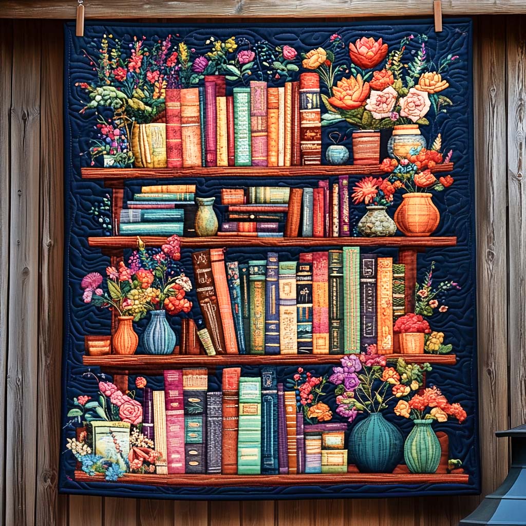 Garden Of Knowledge Quilted Blanket - Throw (55" x 60")