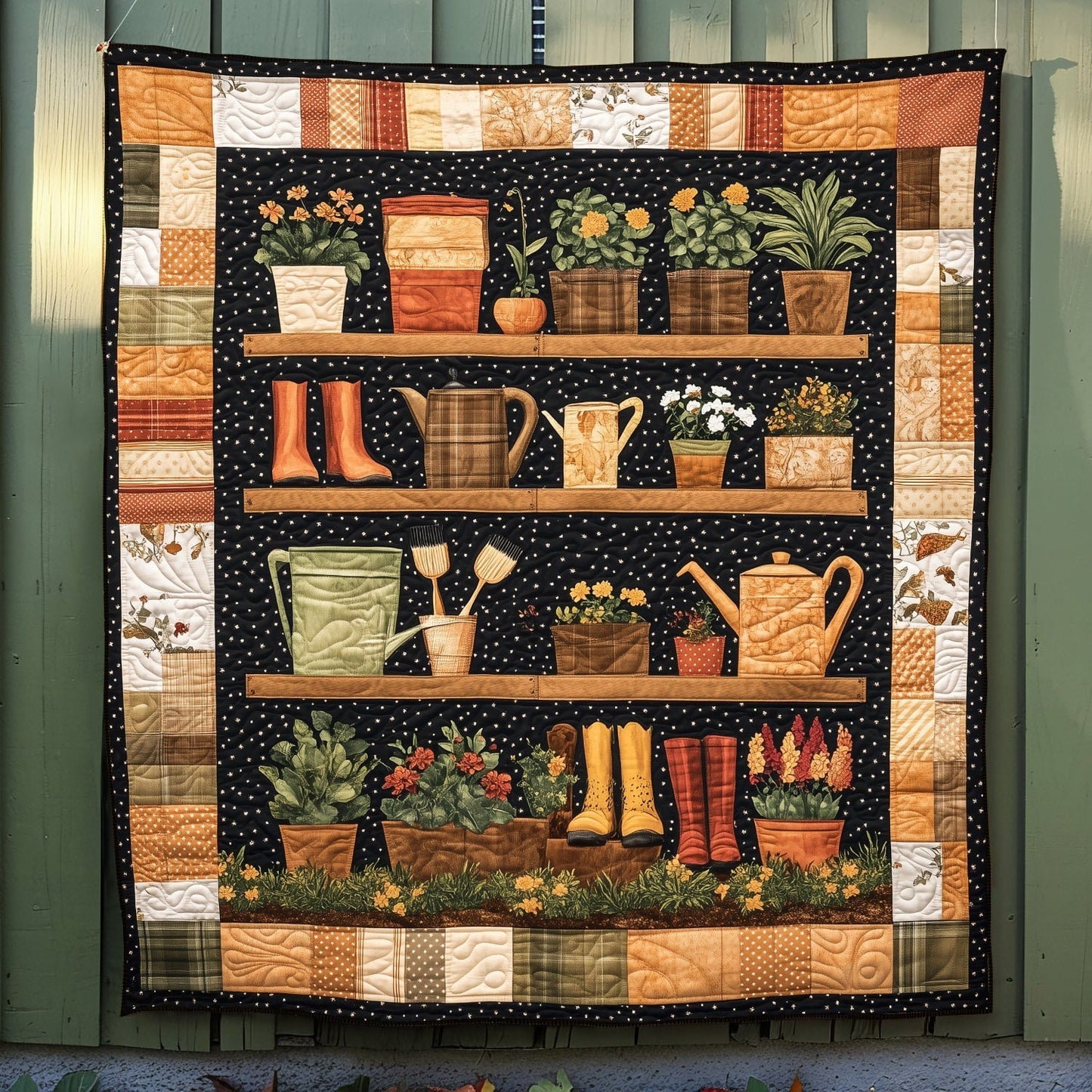 Garden Treasures Quilted Blanket - Throw (55" x 60")