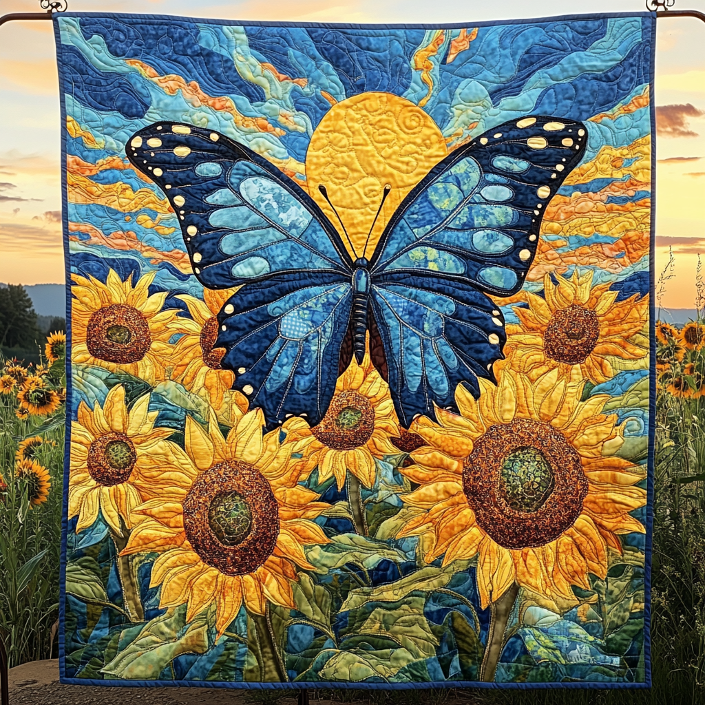 Garden Whispers Quilted Blanket - Throw (55" x 60")