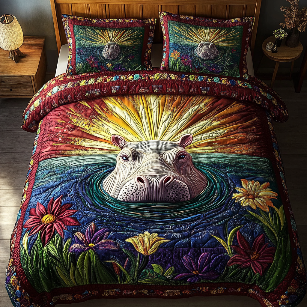 Gentle Giant 3-Piece Quilted Bedding Set - Single (59" x 70")