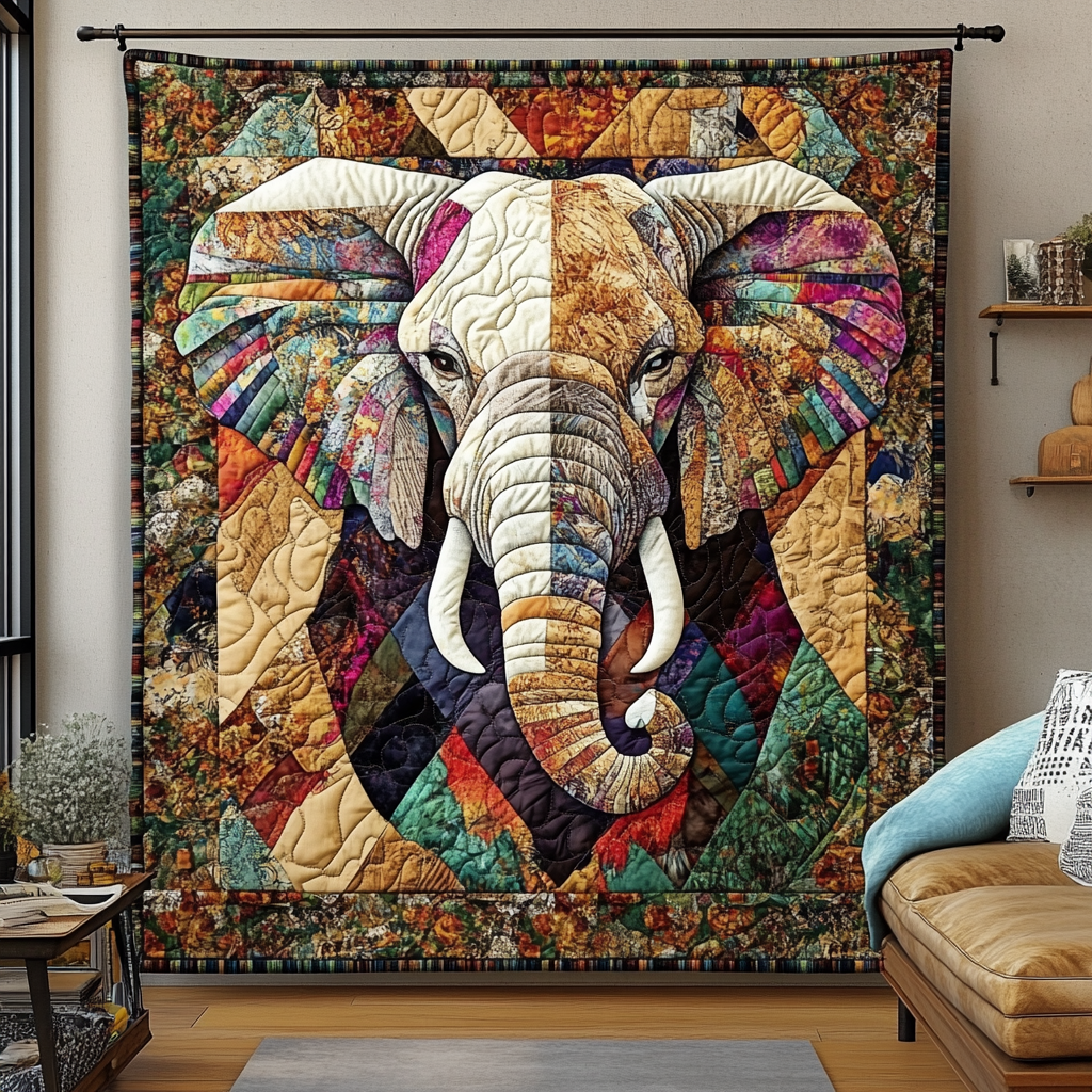 Gentle Giant Path Quilted Blanket - Throw (55" x 60")