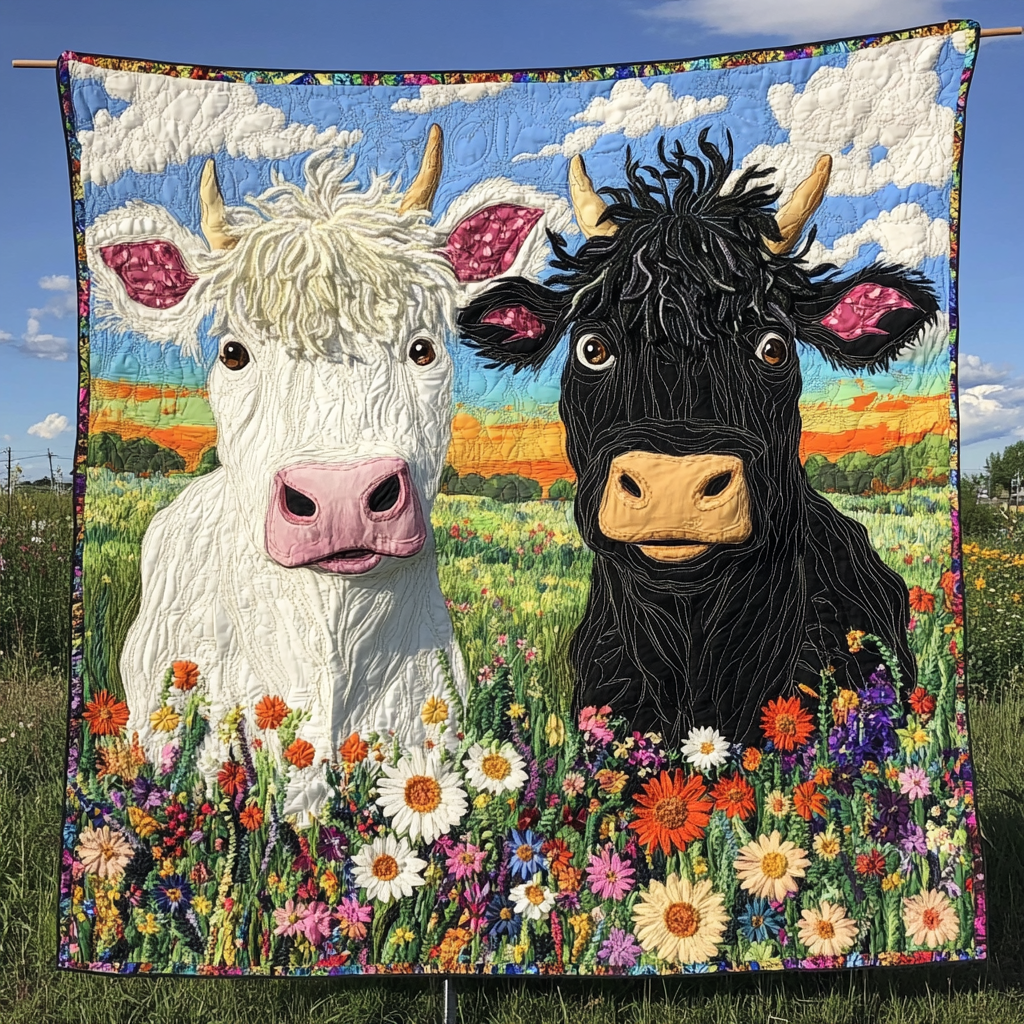 Gentle Grazer Quilted Blanket - Throw (55" x 60")