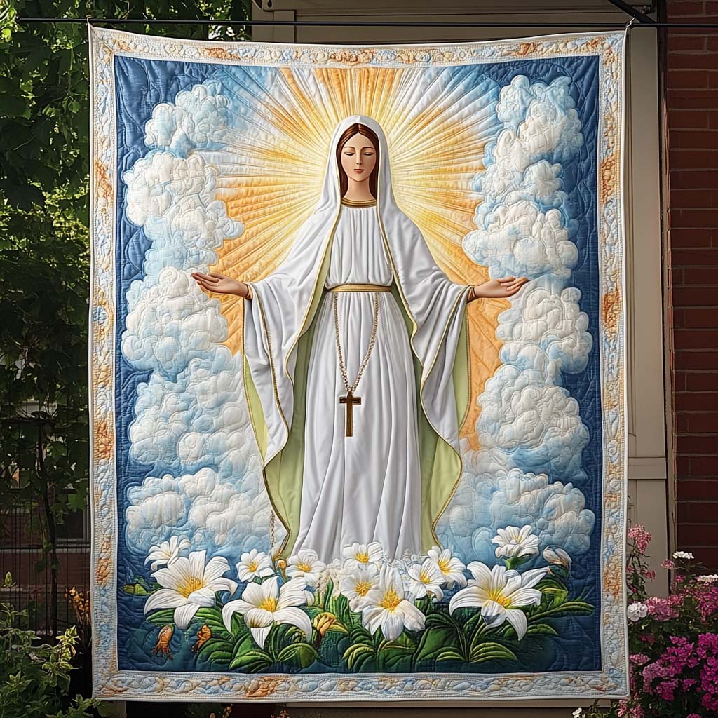 Gentle Mercy Quilted Blanket - Throw (55" x 60")