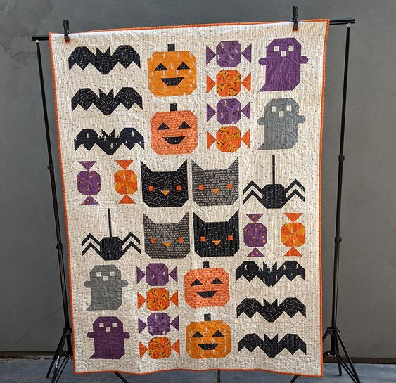 Ghostly Glow Quilted Blanket - Throw (55" x 60")