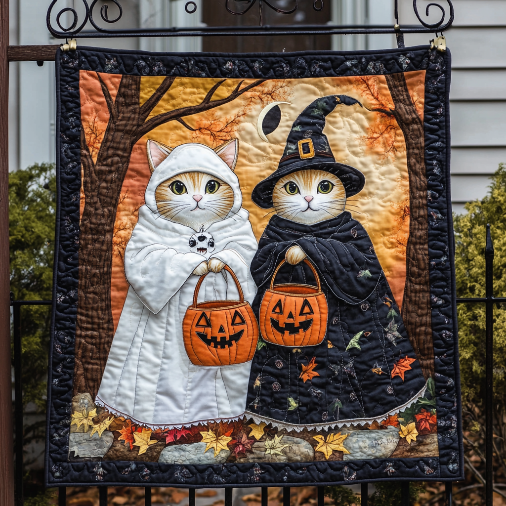 Ghostly Whispers Quilted Blanket - Throw (55" x 60")