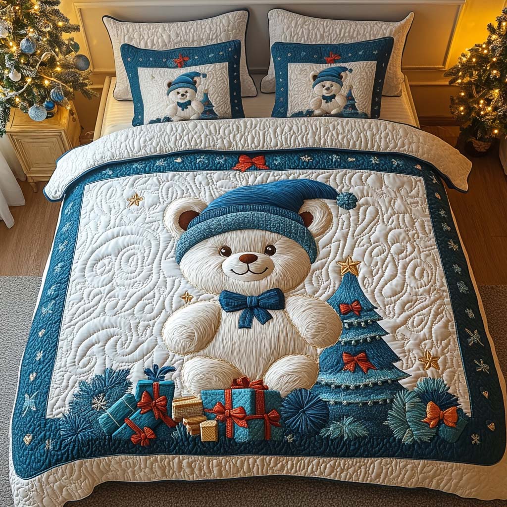 Gifted Joy 3-Piece Quilted Bedding Set - Single (59" x 70")