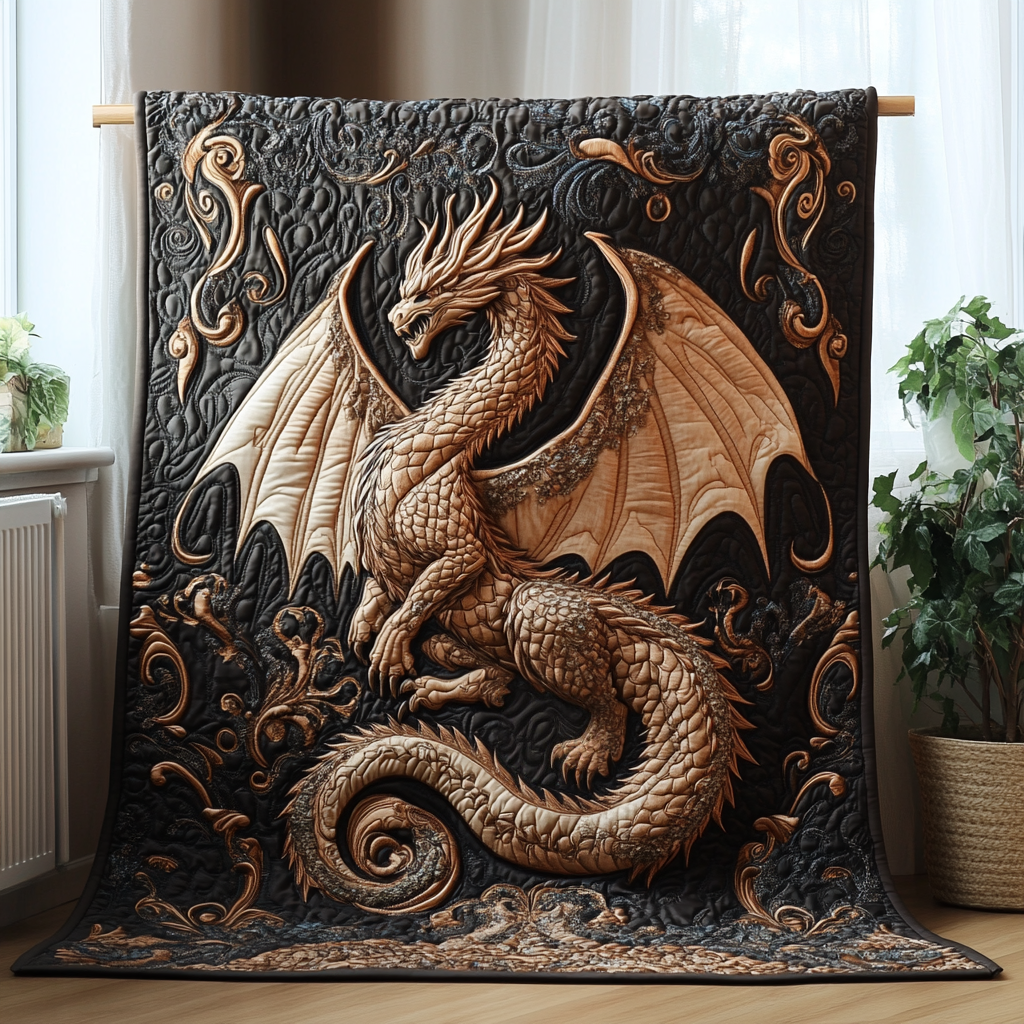 Golden Hoard Quilted Blanket - Baby (30" x 40")