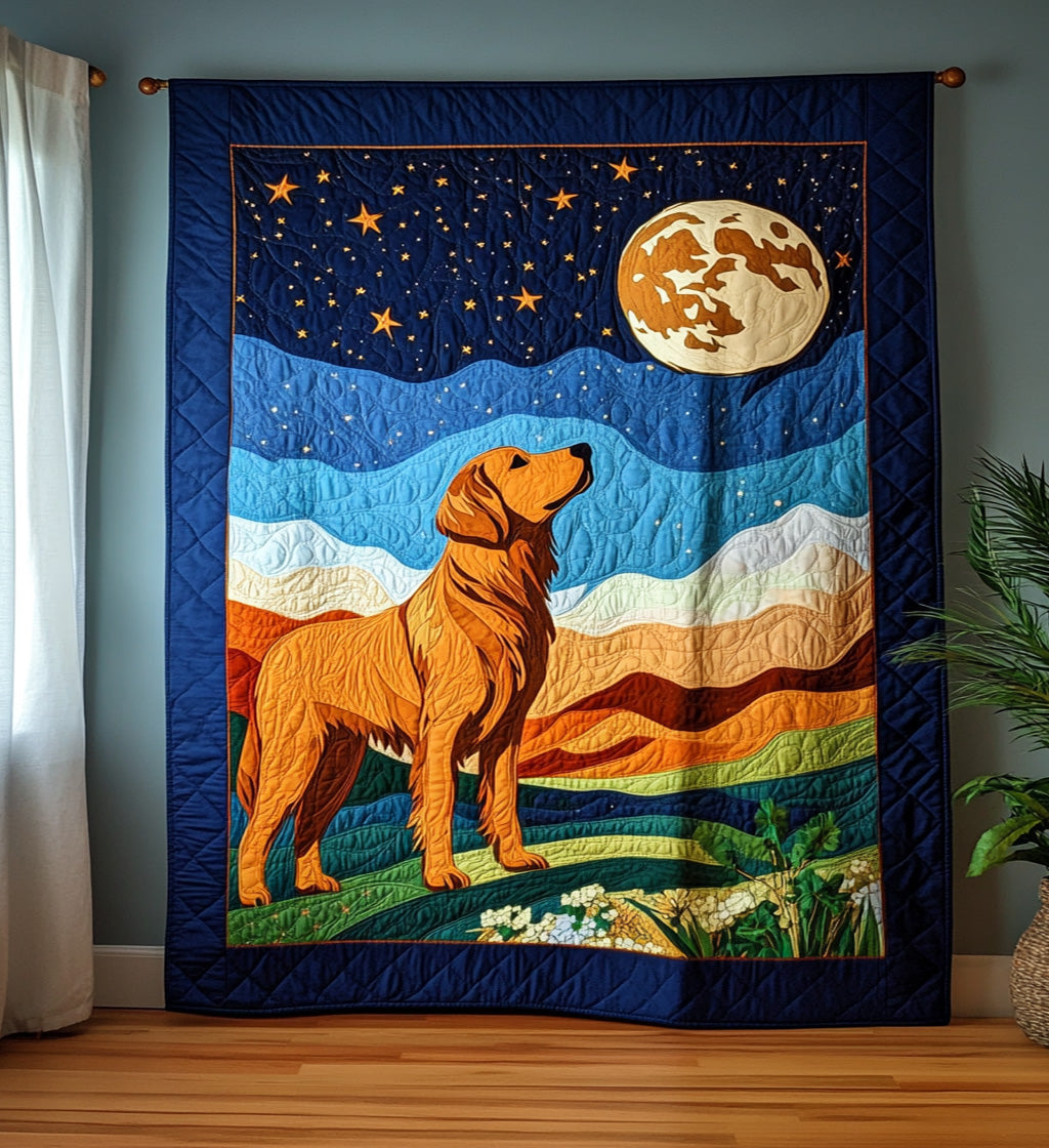 Golden Moments Quilted Blanket - Throw (55" x 60")