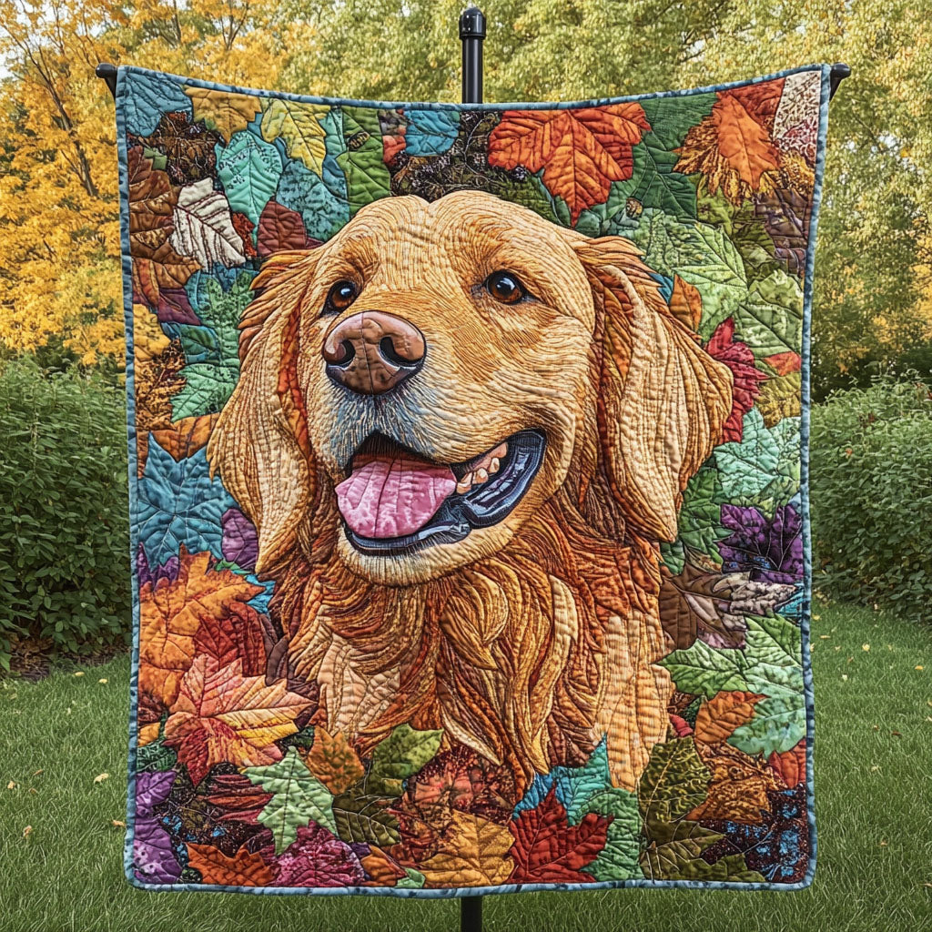 Golden Bliss Quilted Blanket - Throw (55" x 60")