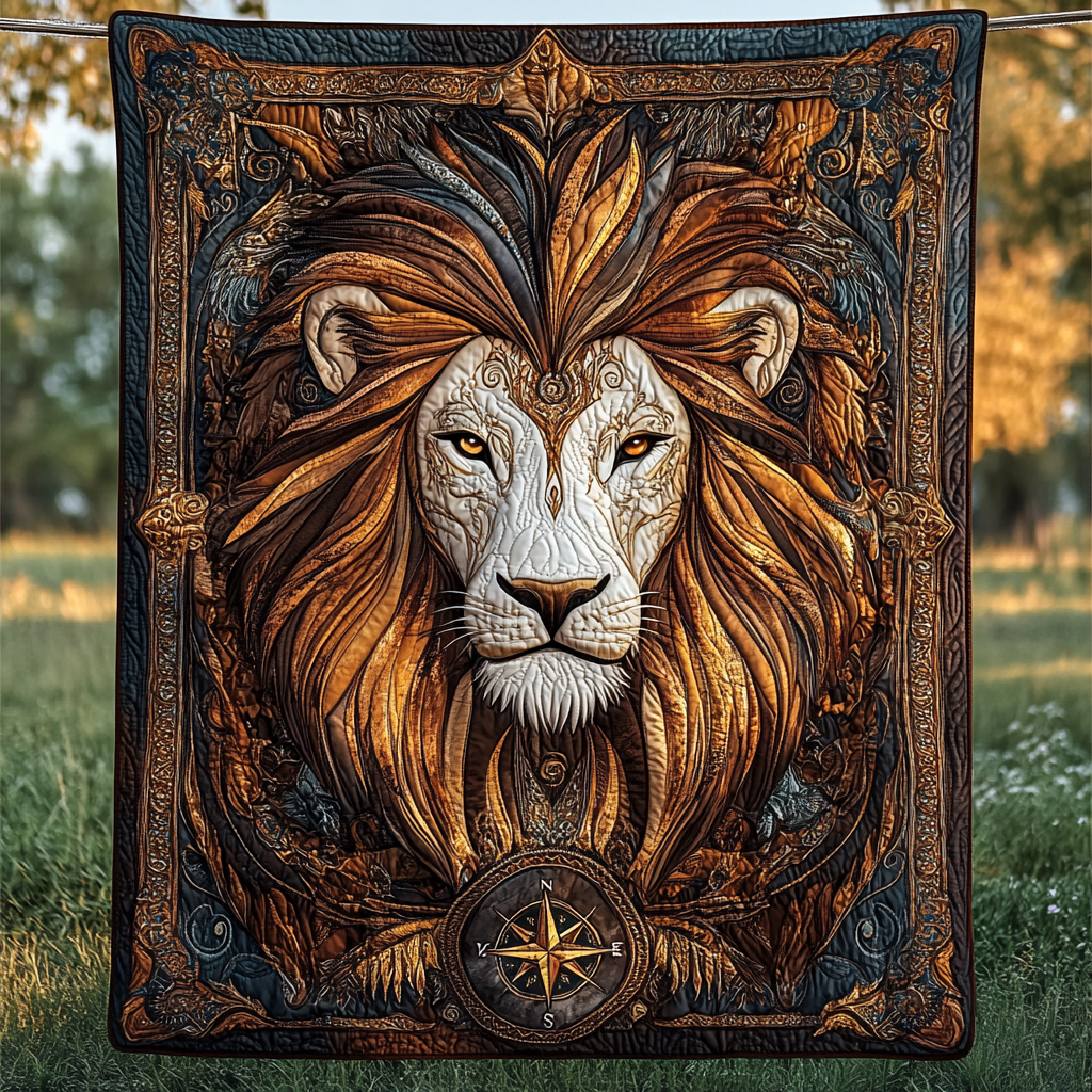 Golden Glory Quilted Blanket - Throw (55" x 60")