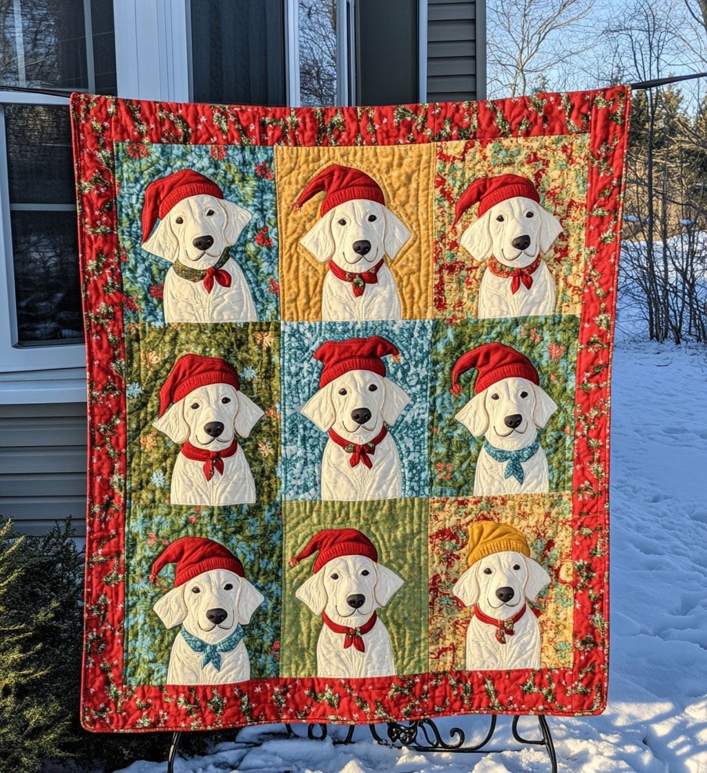 Golden Glow Quilted Blanket - Throw (55" x 60")
