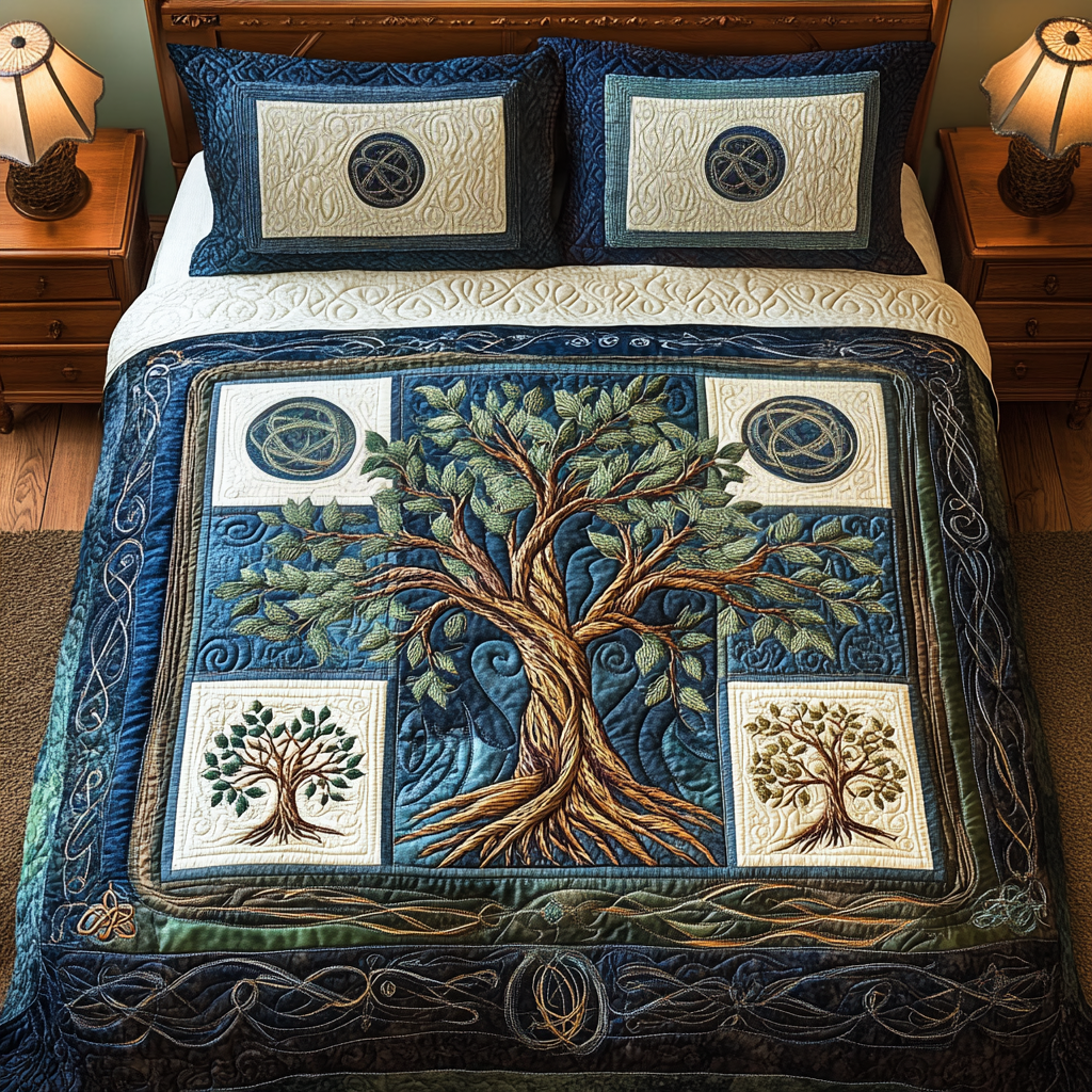 Golden Grove Embrace 3-Piece Quilted Bedding Set - Single (59" x 70")