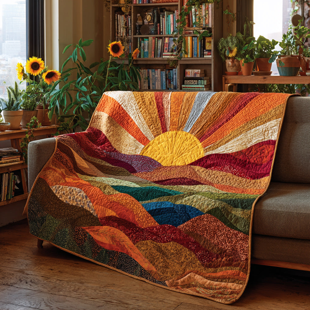 Golden Horizon Quilted Blanket - Baby (30" x 40") - Pack 1