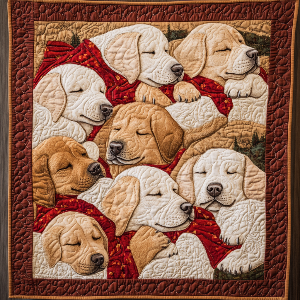 Golden Joy Quilted Blanket - Throw (55" x 60")