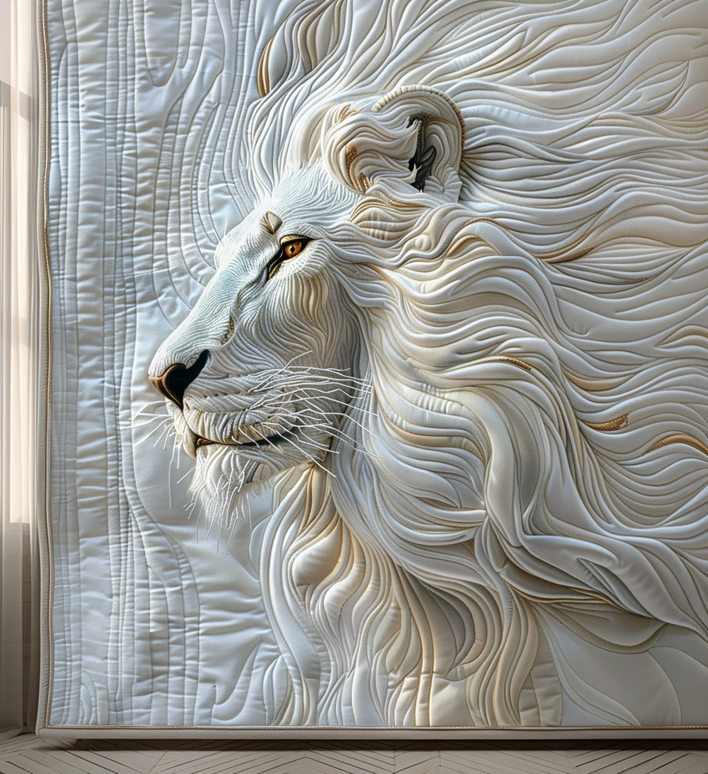 Golden Majesty Quilted Blanket - Throw (55" x 60")