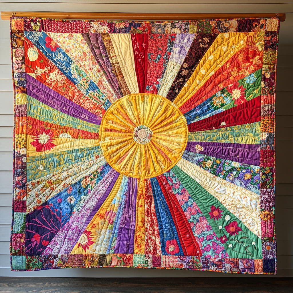 Golden Rays Quilted Blanket - Baby (30" x 40")