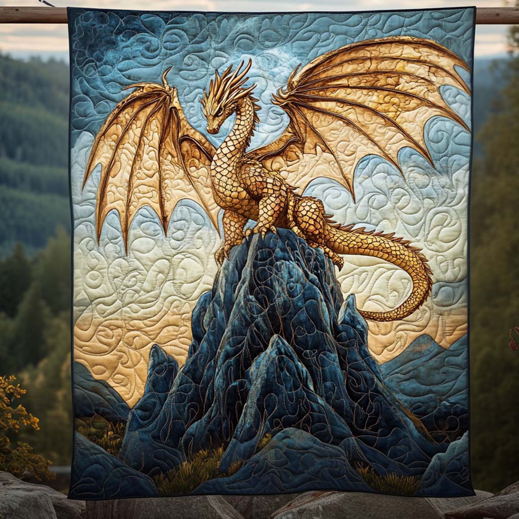 Golden Talon Quilted Blanket - Throw (55" x 60")