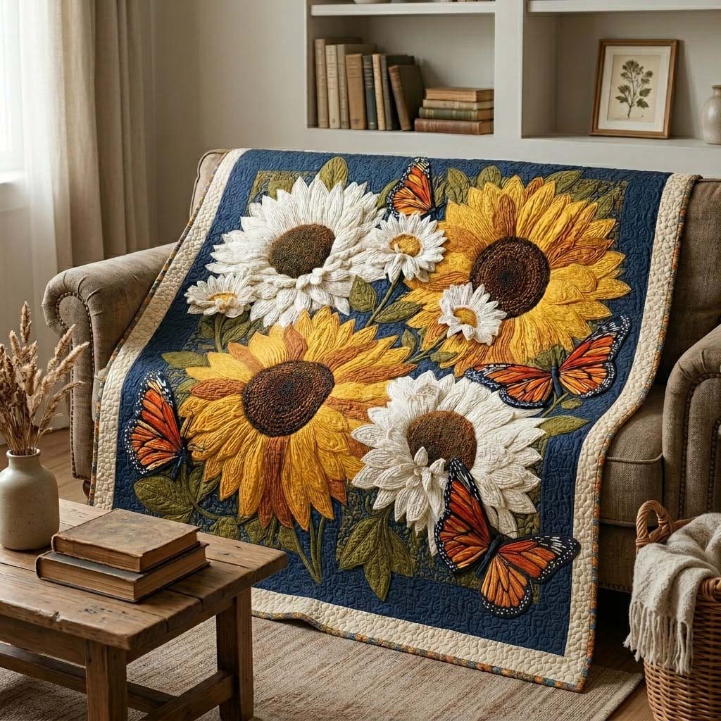 Golden Wings Quilted Blanket - Baby (30" x 40") - Pack 1