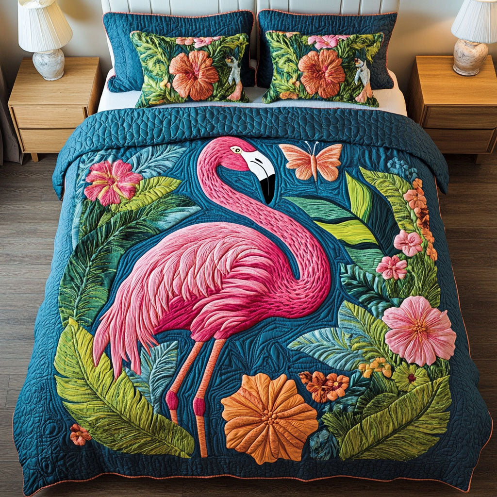 Graceful Stance 3-Piece Quilted Bedding Set - Single (59" x 70")