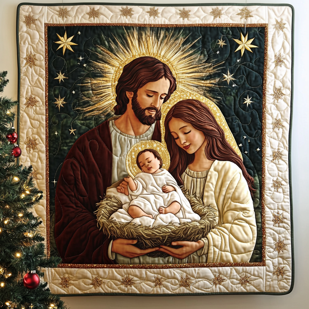 Graceful Blessings Quilted Blanket - Throw (55" x 60")