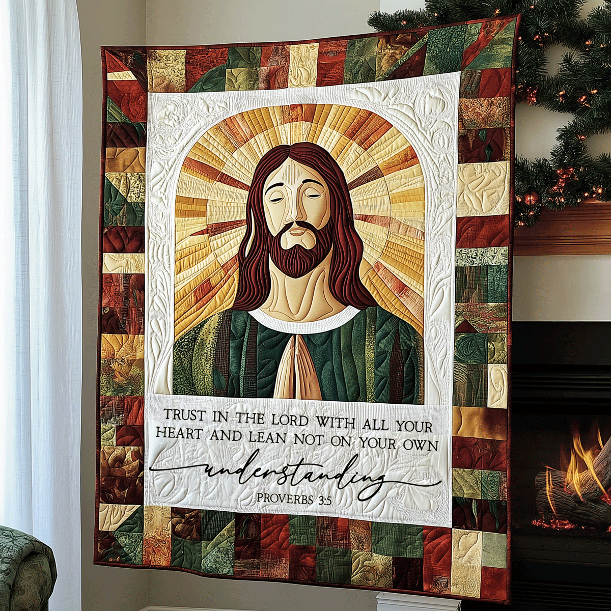Graceful Spirit Quilted Blanket - Throw (55" x 60")