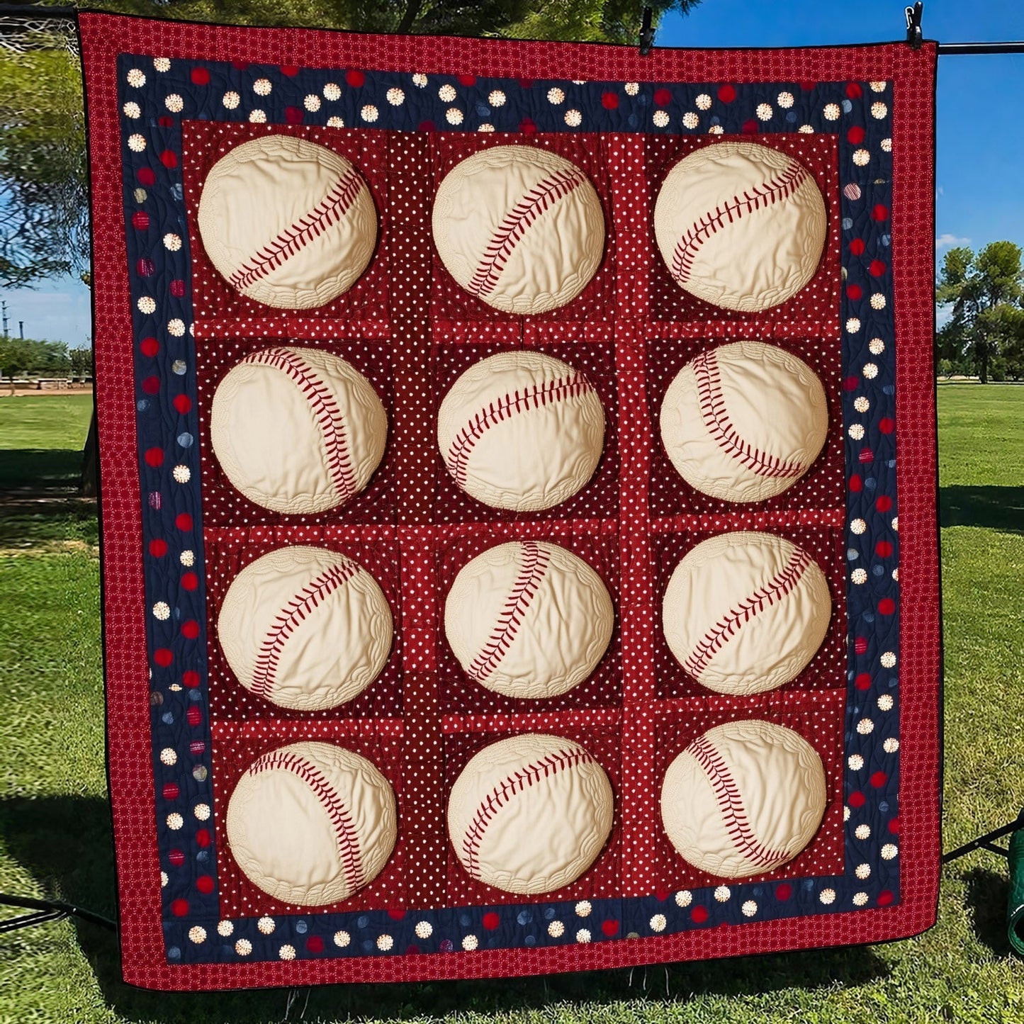 Grand Slam Quilted Blanket - Throw (55" x 60")
