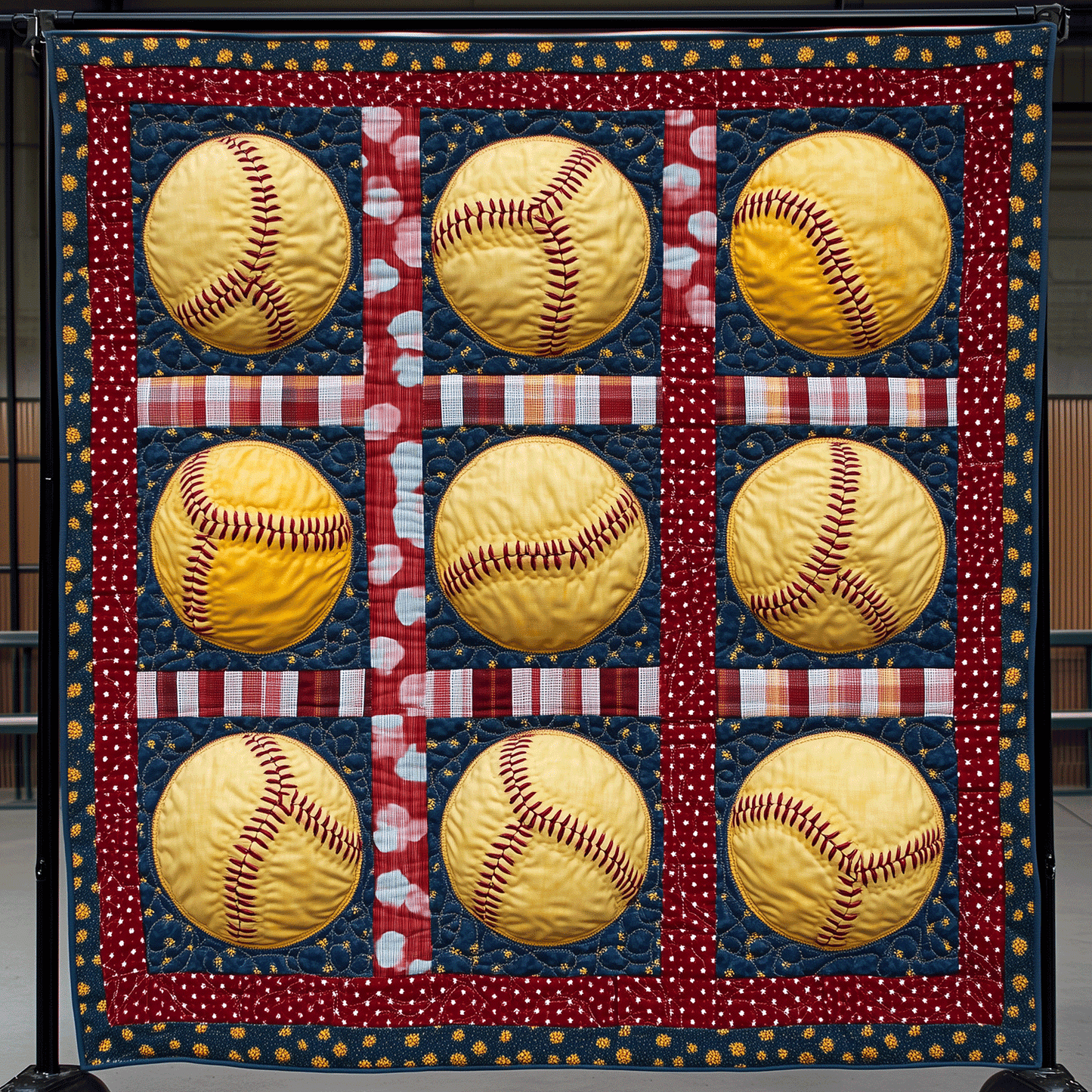 Grand Slam Quilted Blanket - Throw (55" x 60")