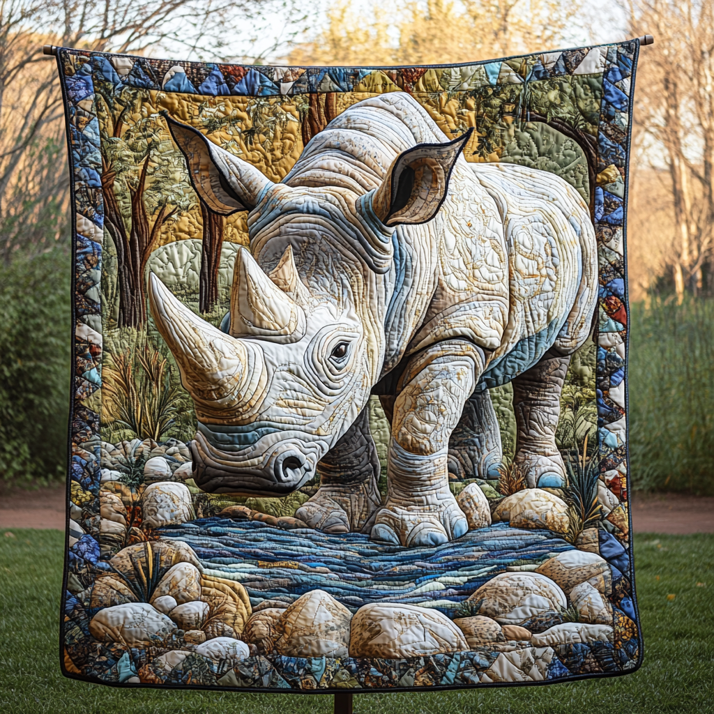 Gray Giant Grace Quilted Blanket - Throw (55" x 60")