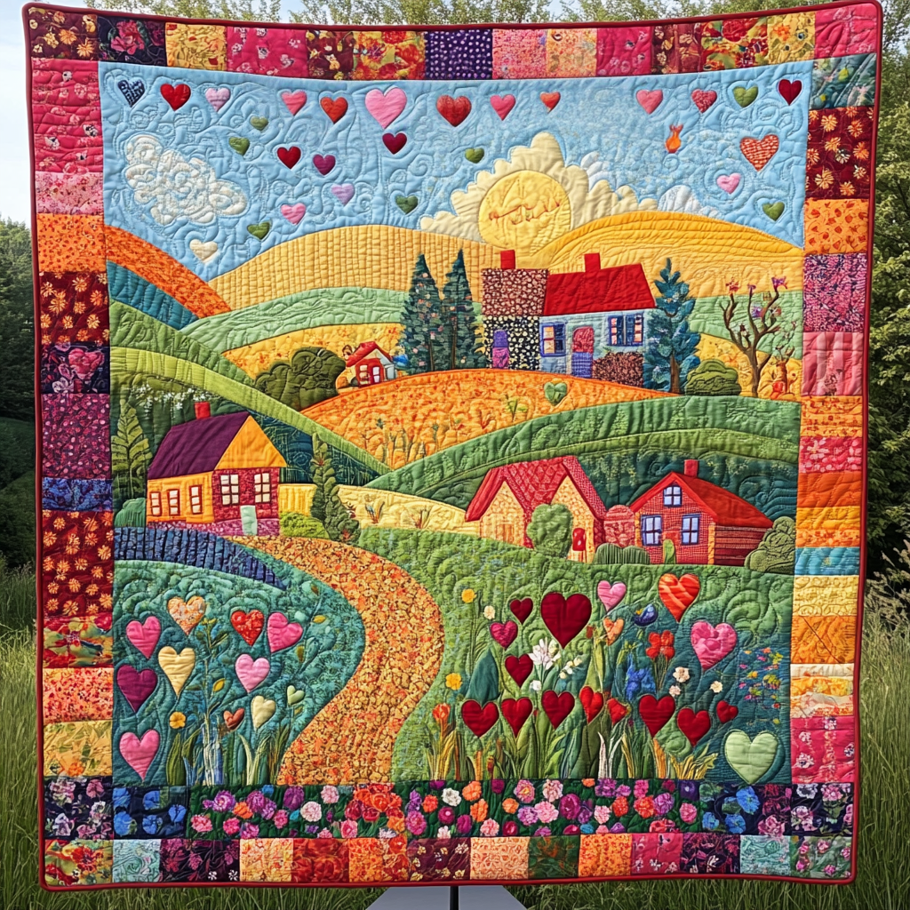 Green Meadows Quilted Blanket - Baby (30" x 40")