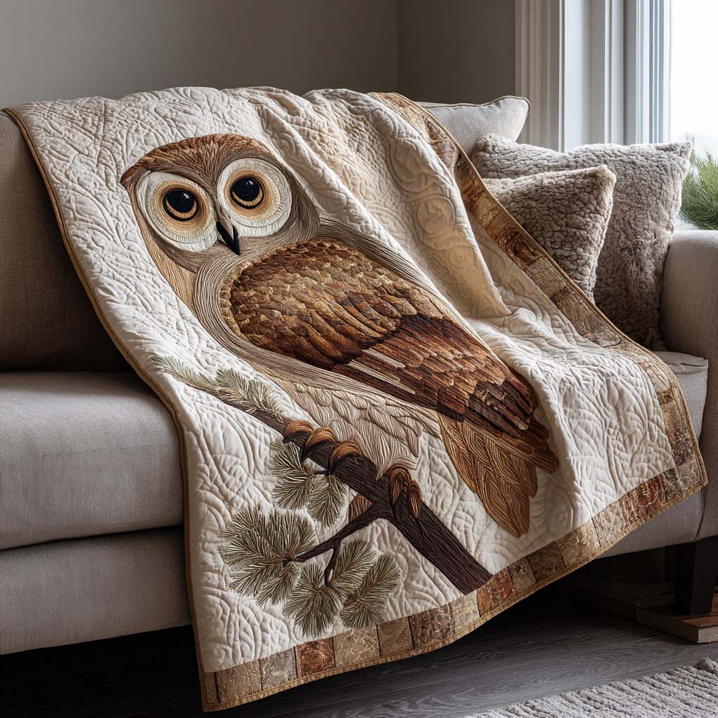Guardian Owl Quilt Quilted Blanket - Baby (30" x 40") - Pack 1