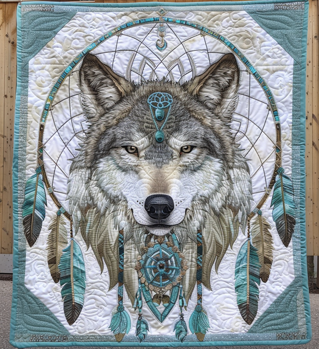 Guardian of Dreams Quilted Blanket - Throw (55" x 60")