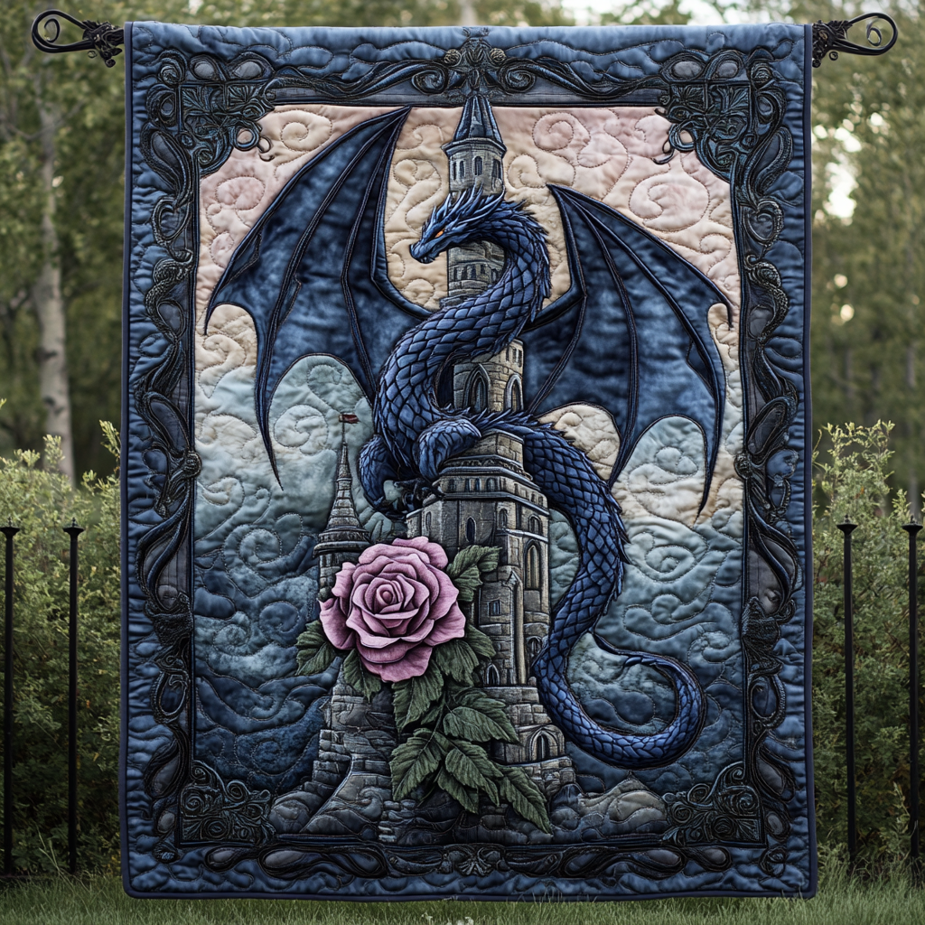 Guardian of the Realm Quilted Blanket - Throw (55" x 60")