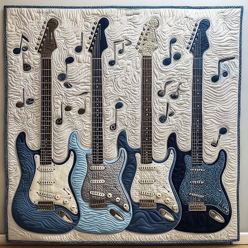 Guitar Colorway Quilted Blanket - Baby (30" x 40") - Pack 1