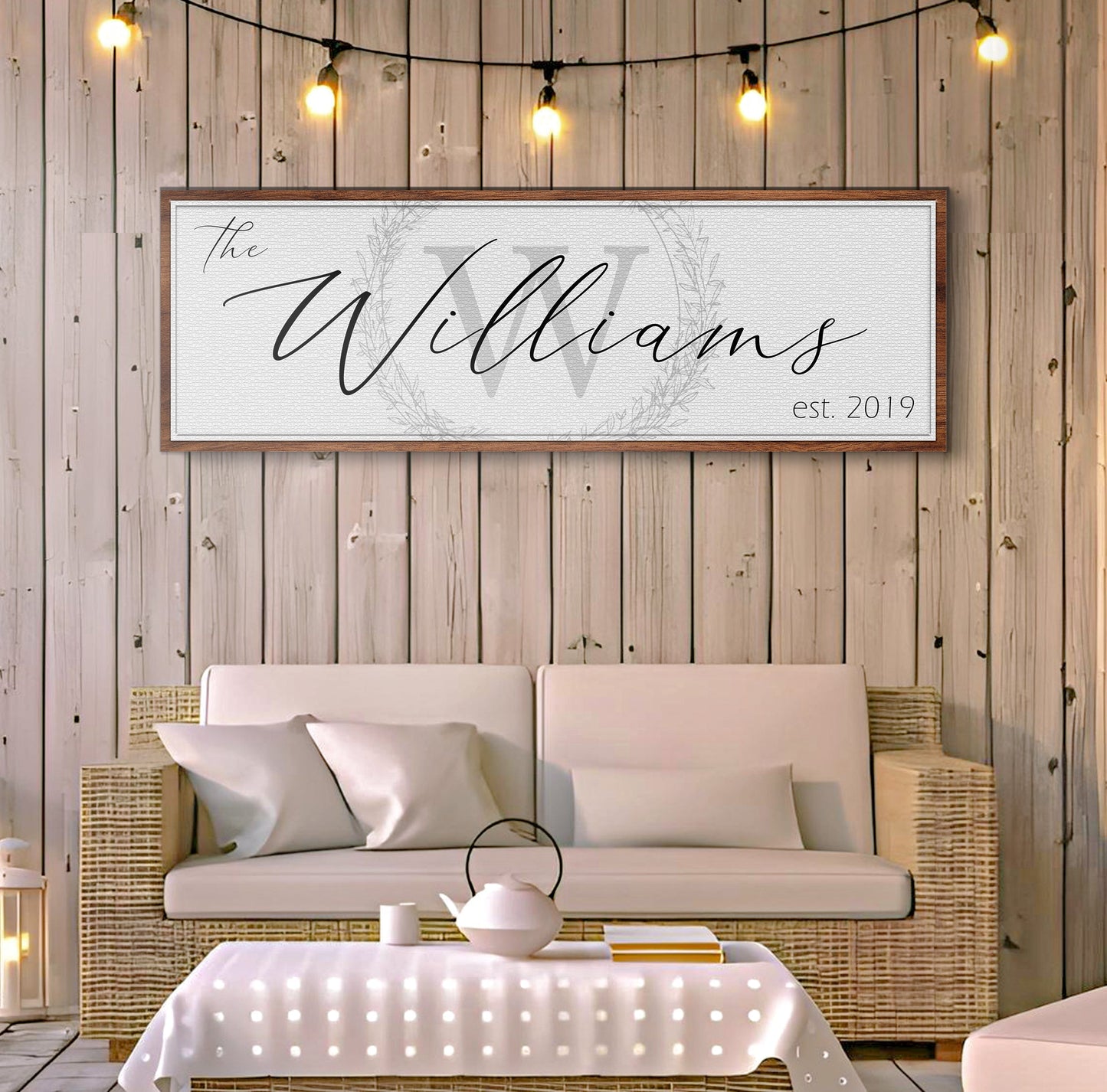 Family Sign - canvas