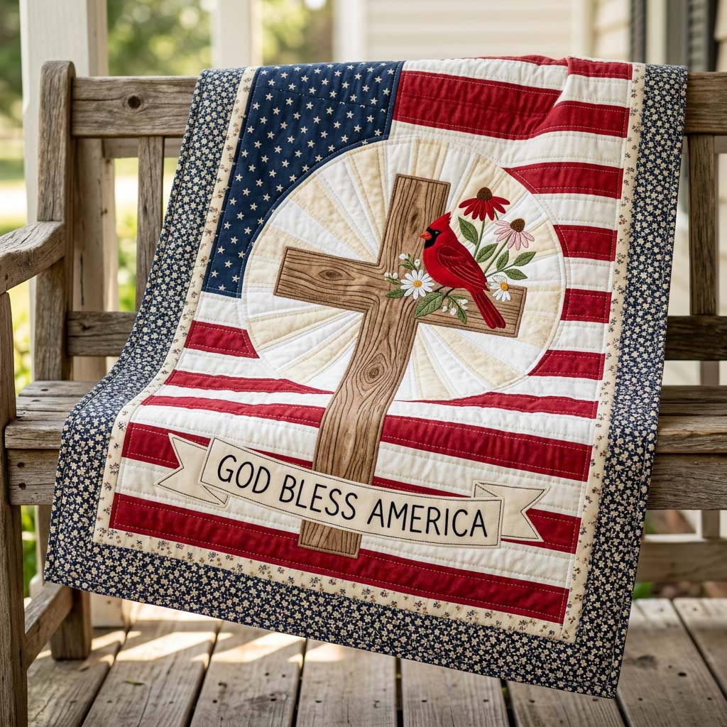 Hallowed Cardinal Anthem Quilted Blanket - Baby (30" x 40") - Pack 1
