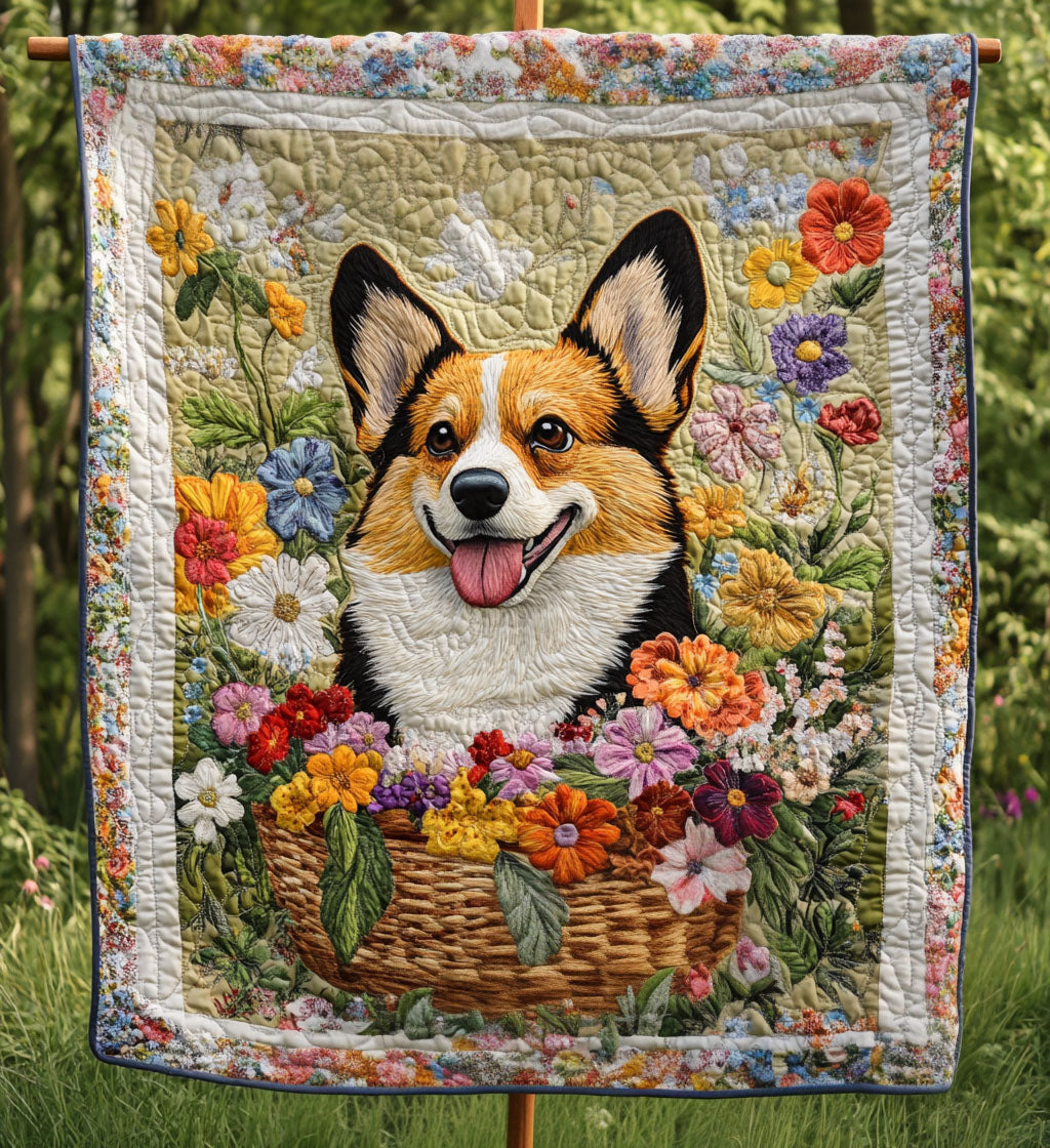 Happy Tails Quilted Blanket - Throw (55" x 60")